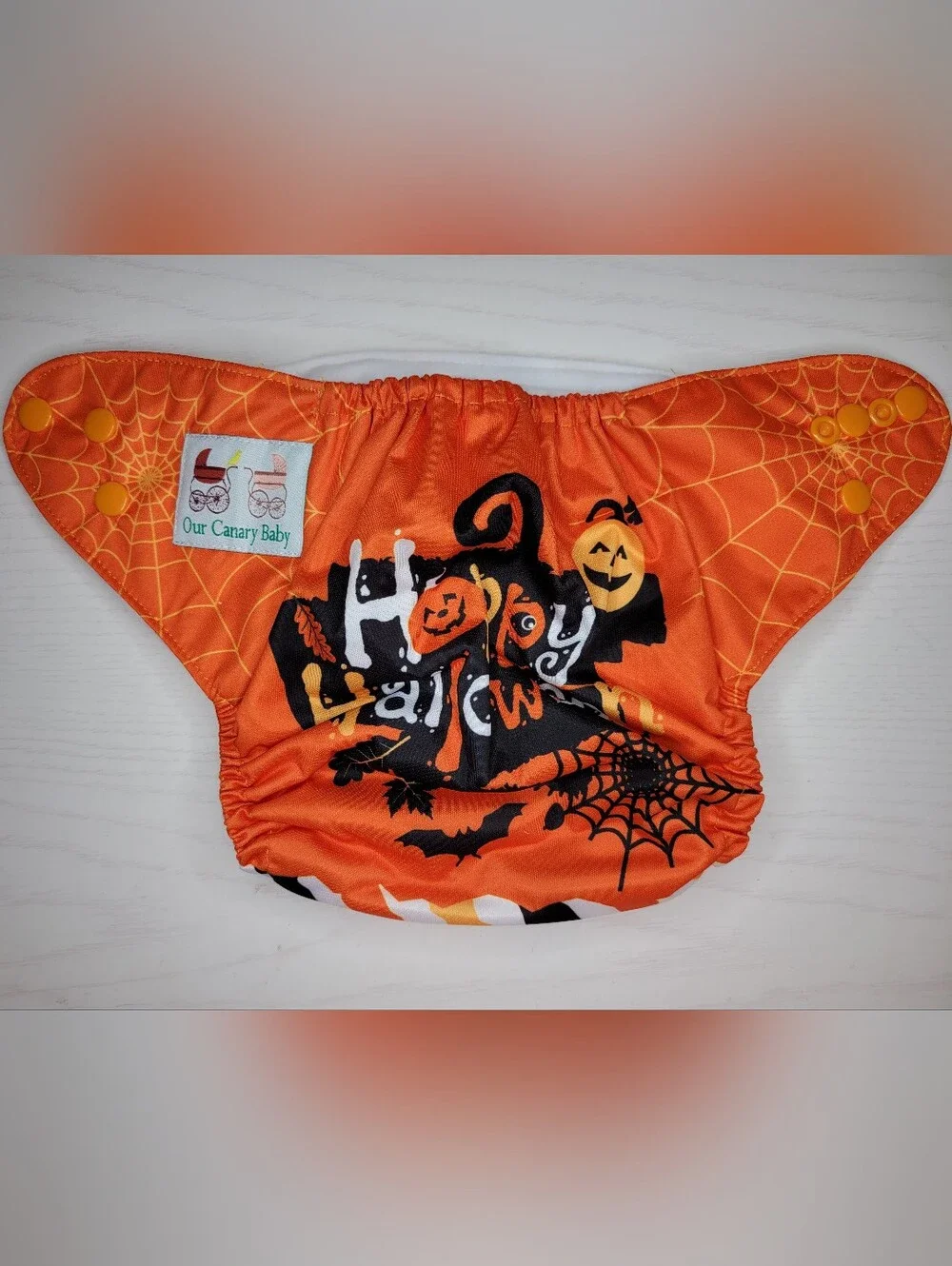 NWOT Happy Halloween Cloth Pocket Diaper Adjustable OSFM